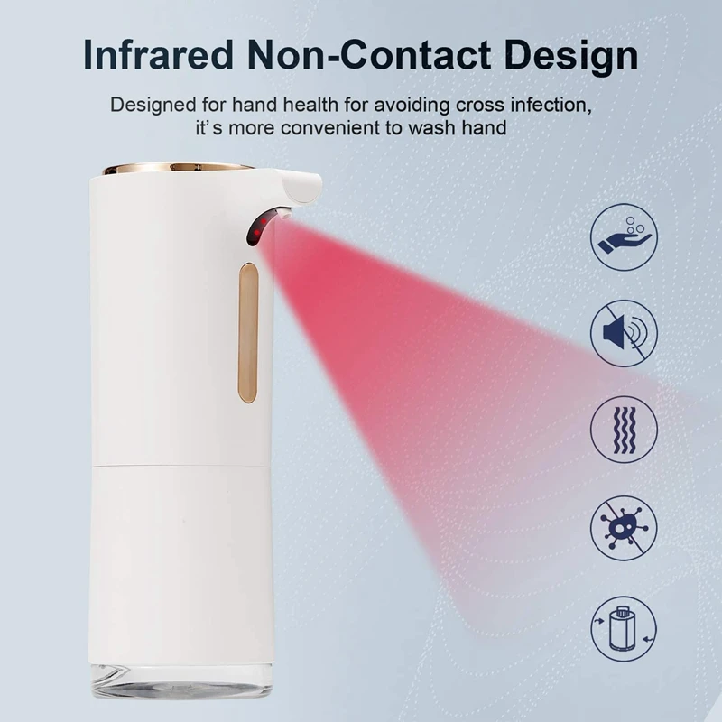 

Automatic Liquid Soap Dispenser Touchless Foaming Soap Dispenser with Infrared Induction Refillable Hand Soap Dispenser