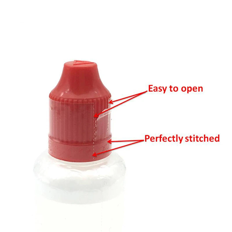 200 шт./лот Прозрачная ПВХ термоусадочная пленка-трубка для жидкости 15 мл