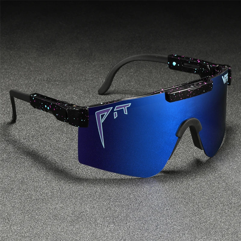 

Original Pit Viper Fashion Overized Sunglasses Polarized Windproof Goggle UV400 Mirror Lens Trending Glasses With Free Box