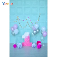 yeele blue wall balloons 1st birthday party decor photophone baby child photography backgrounds photo backdrops for photo studio