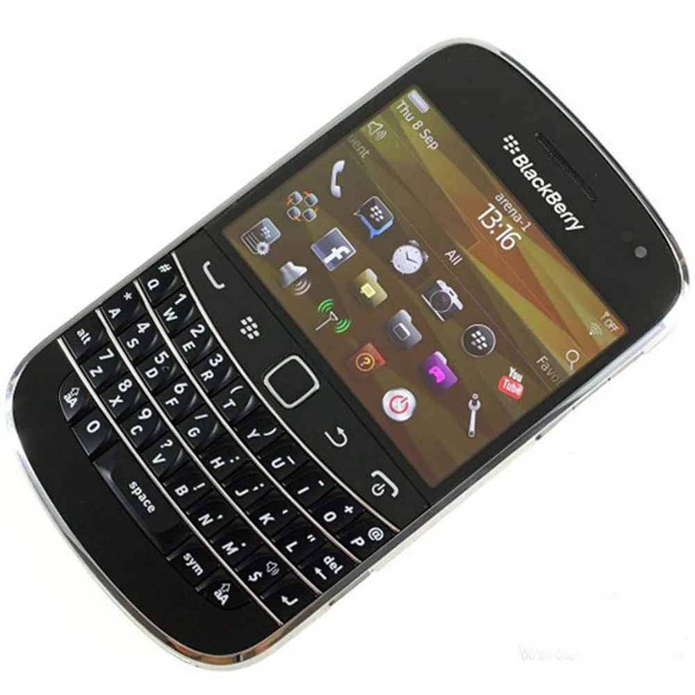 Разблокированный мобильный телефон blackberry 9900 3g QWERTY+ сенсорный экран 2,8 'WiFi gps 5.0MP 8 Гб rom мобильный телефон blackberry 9900