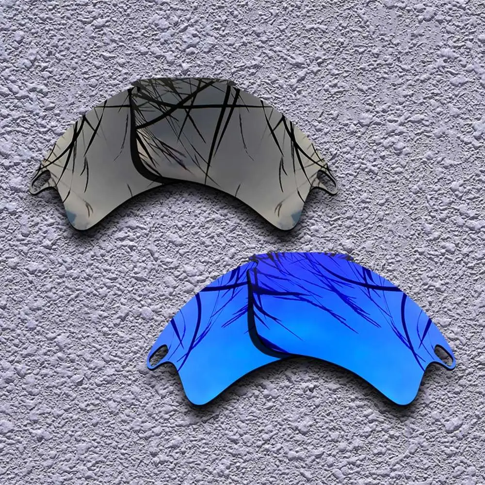 Black-Purple 2 Pairs Polarized Replacement Lenses for Oakley Fast Jacket XL Sunglasses- Multiple Choices - Цвет линз: Black-Purple
