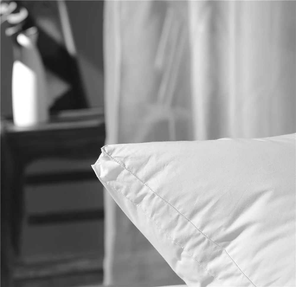 Эластичная подушка из микрофибры и гусиных перьев наполнитель для кровати