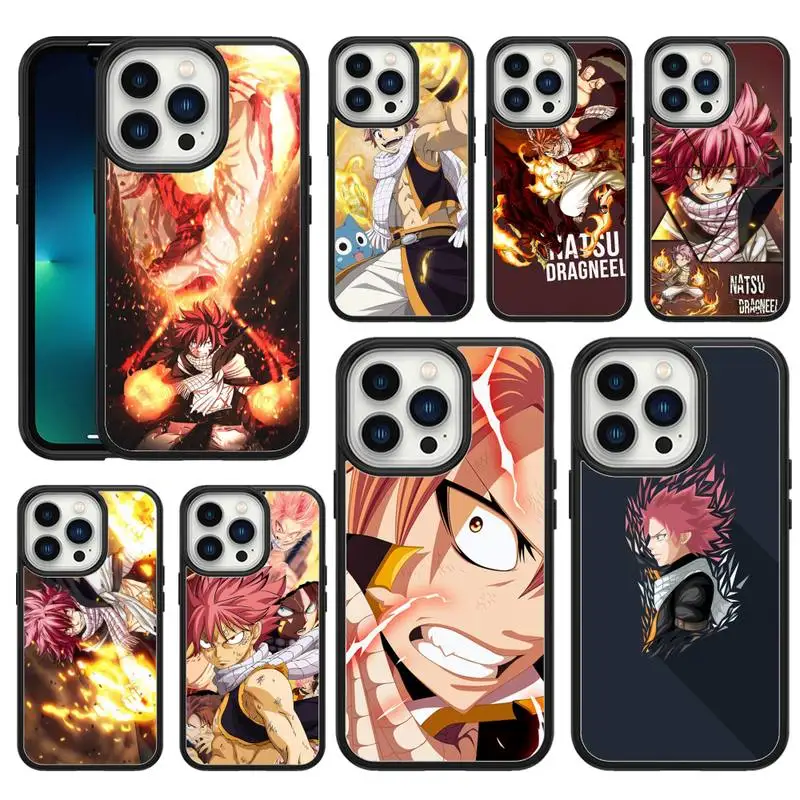 

Fairy Tail Natsu Dragneel Fire Phone Case For iphone 12 11 x xs xr 8 7 6 5 se plus promax PC&TPU soft Cover Fundas