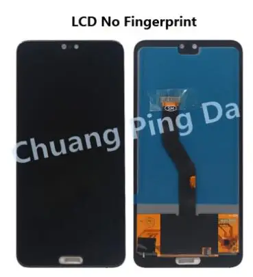 NO fingerprint black TFT 6," lcd для huawei P20 Pro lcd с рамкой дисплей экран сенсорный дигитайзер сборка P20 Pro CLT-AL01 lcd P20 Plus дисплей - Цвет: NO fingerprint black