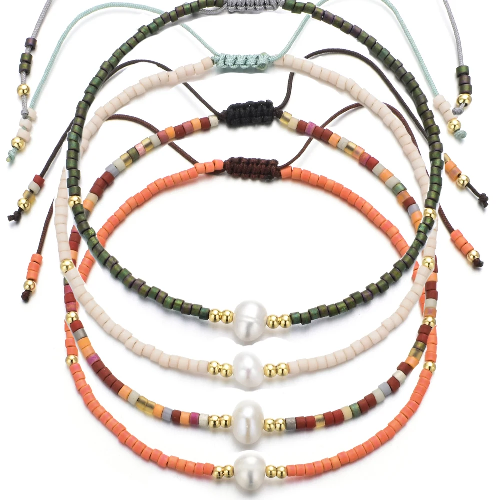 Женский плетеный браслет Миюки 10 цветов|Браслеты с шармами| |