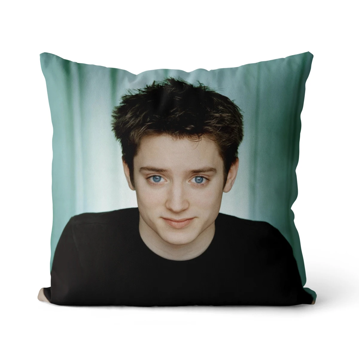 

Elijah Wood Velvet, Cotton Canvas square pillow cover cushion cover, used for sofa living room office party car