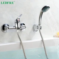 ledfre single level bath mixer water tap bathroom single handle cold and hot water hot cold tap mixer bathtub faucets lf56a130