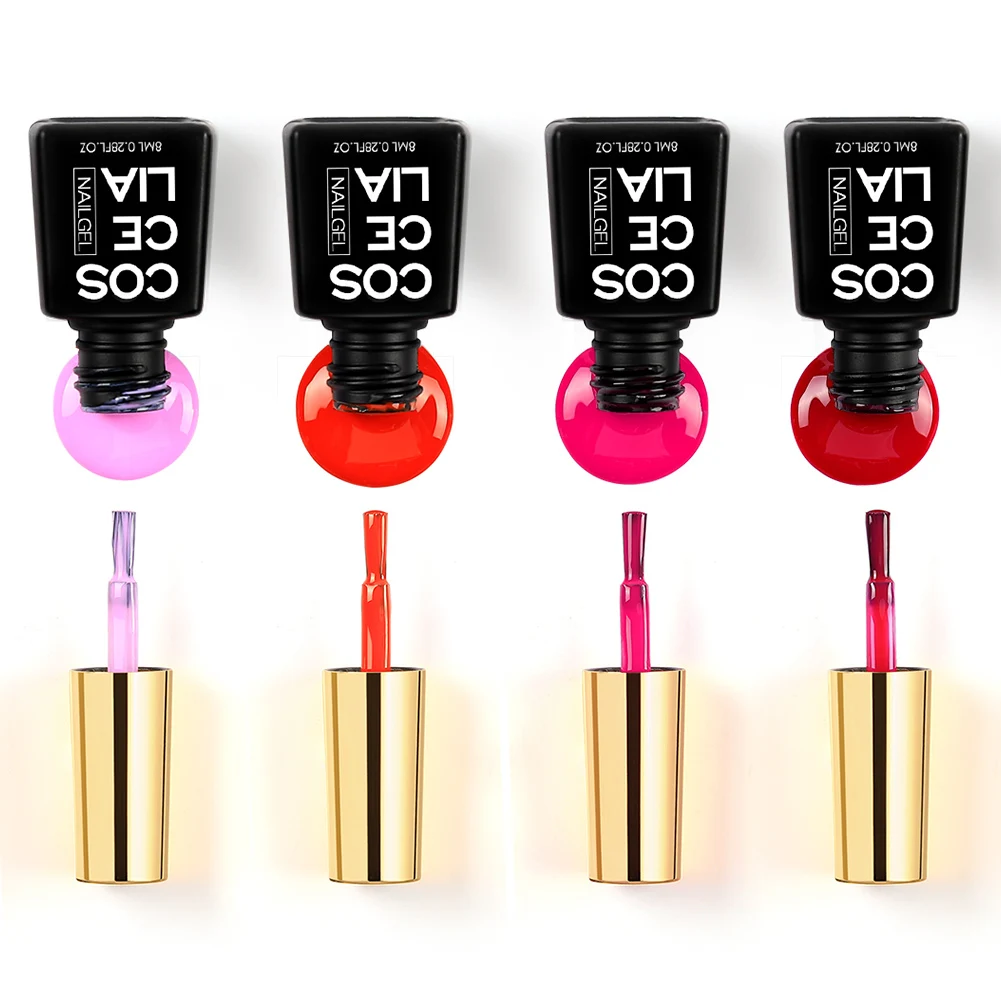 COSCELIA 6/8/10 шт гель Гель лак для ногтей полу перманентность био Гели Soak Off дизайна