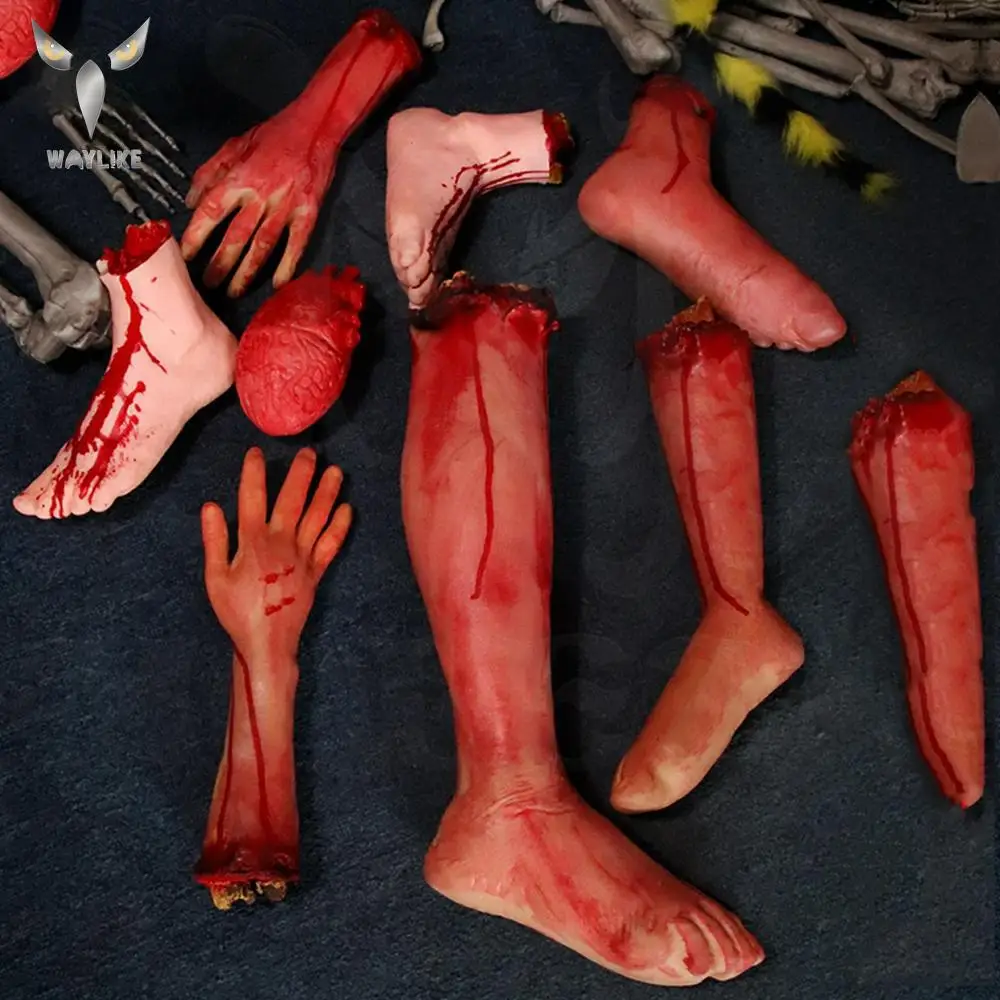 Waylike Хэллоуин Декор &quotУжасы&quot опора сломанные руки и ноги кровавый реквизит
