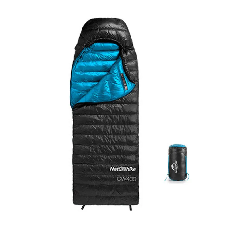Naturehike CW400 конверт Тип белый гусиный пух спальный мешок зимний теплый s лагерь