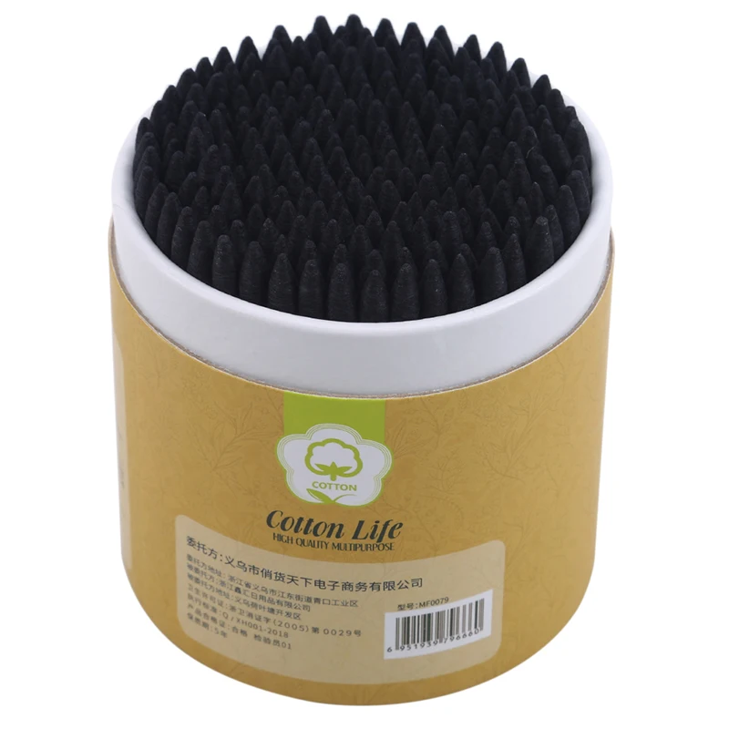 200 шт./корт. Одноразовые двухсторонние бамбуковые палочки мягкие тампоны для