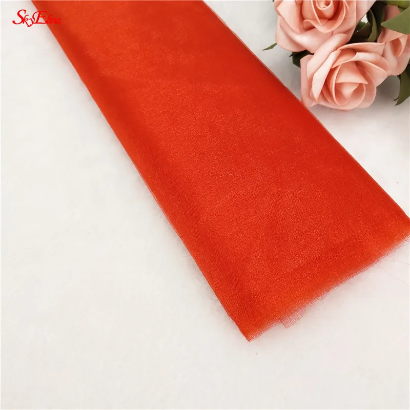 5/10meters Organza Sheer Crystal Tulle Roll Fabric for Wedding Decoration DIY Arches Chair Party Favor Home decor silk flowers 5 | Дом и сад