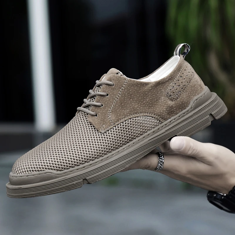

Air Mesh Shoes Men Shoes Man Breathable Mens Causal Summer Men Sneakers Men's Casual Shoe Mesh Leather