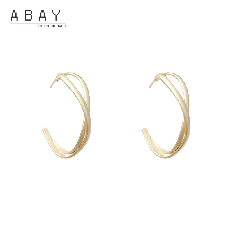 

Fashion Hot Sale Geometric Exaggerated Circle Earrings Women 2020 New Temperament Gold Super Fairy High Sense Female Ear Pendant