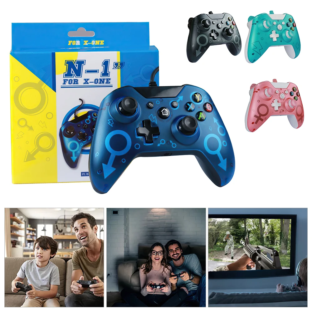 

Wired Game Controller Compatible with Win 7 Above for Home Party Gift Kids Portable for Xbox One Video Game Consoles PC Joystick