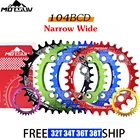 Велосипедная цепь MOTSUV, круглая, овальная, рукоятка колеса, 32-38T 104BCD