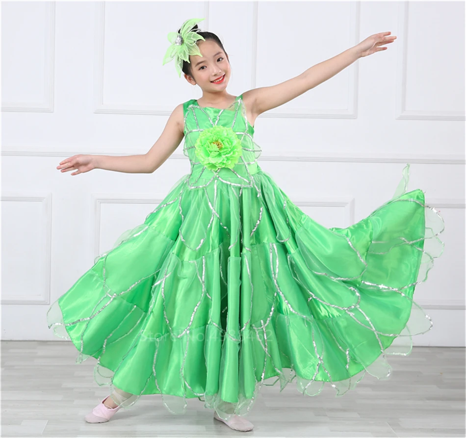 Для девочек Фламенго, испанское платье для танцев, Цыганская юбка, испанская большая танцевальная коррида, Yera, карнавальные костюмы для сцены
