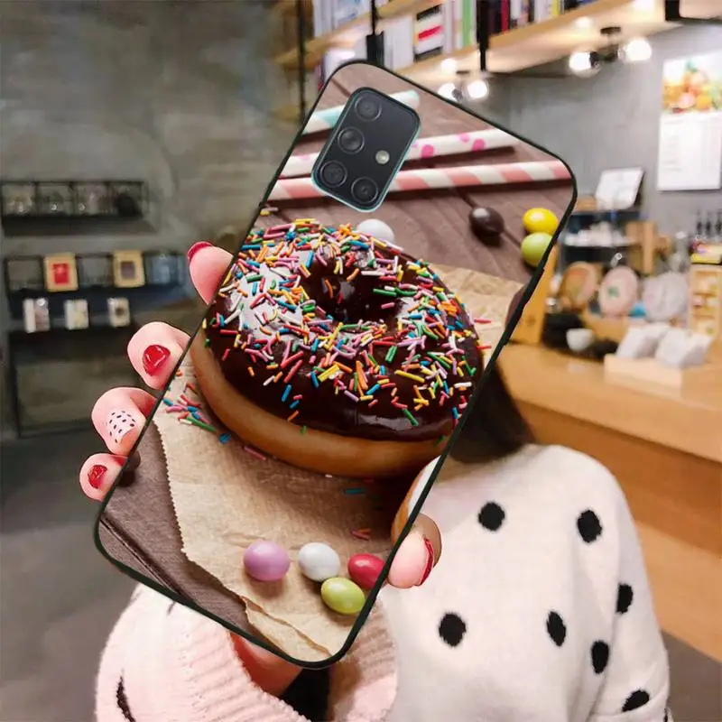Вкусная чашка торт пончики десерт сердце еда чехол для телефона Samsung Galaxy A01 A11 A31 A81