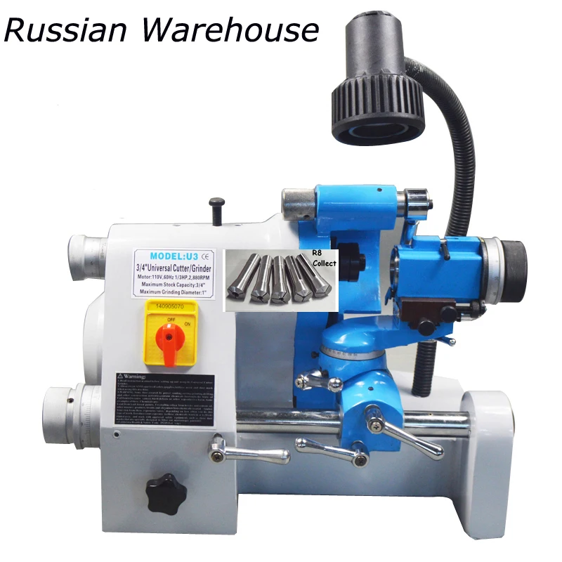 CE U3 Универсальный резак шлифовальный станок 220 В точилка для сверления точильный