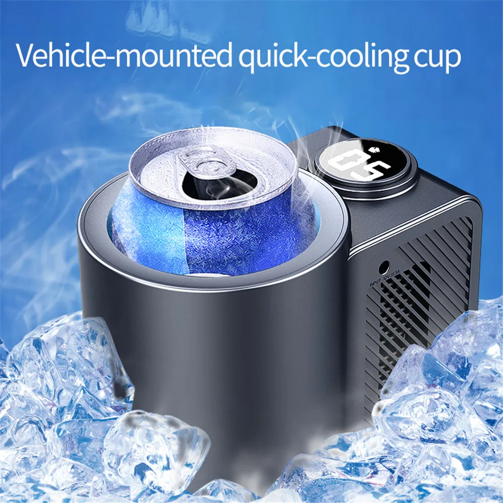

12v Car Cup Quick Cooling Cup Intelligent Cooling Car Cup Household Cooling Drink Cup Holder Car Coasters for Cup Holders