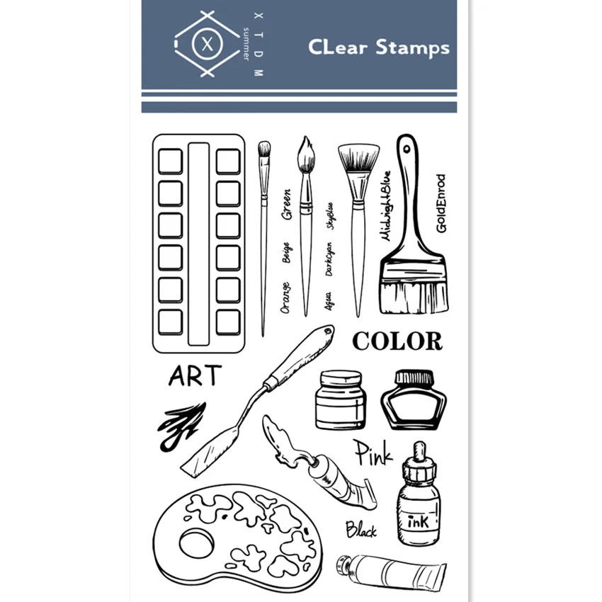 Фотоальбом для скрапбукинга прозрачный силиконовый|Штампики| |