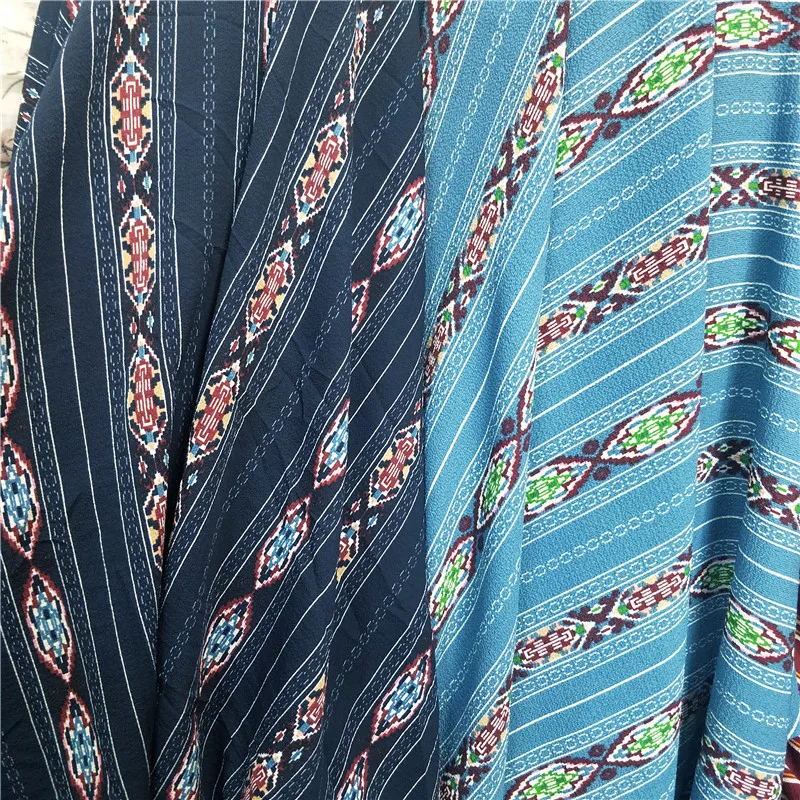 Новый Национальный стиль в полоску принты ткань Парижская жемчужина Рубашка