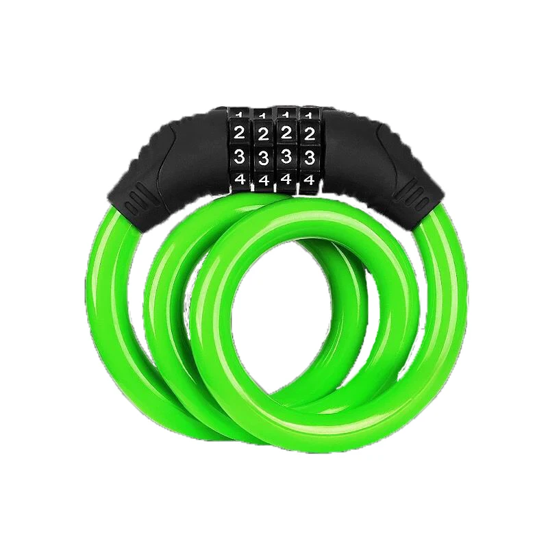 

Bike Lock 4 Digit Code Combination Bicycle Lock Bicycle Security Lock Bicycle Equipment MTB Anti-theft Ring Lock Fastshipping