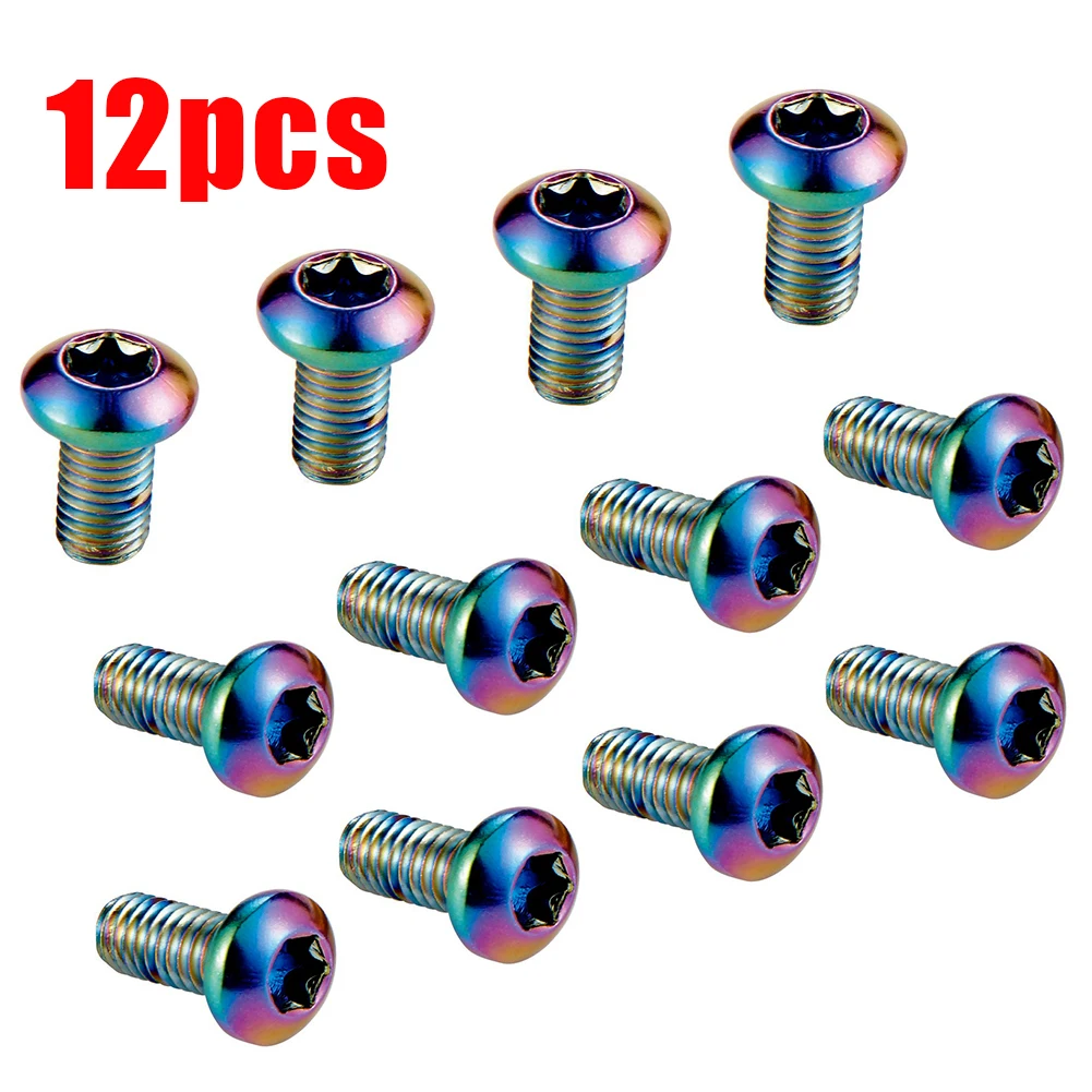 12 шт./коробка MTB дорожный велосипед дисковый тормозной ротор винт Велоспорт M5x10mm