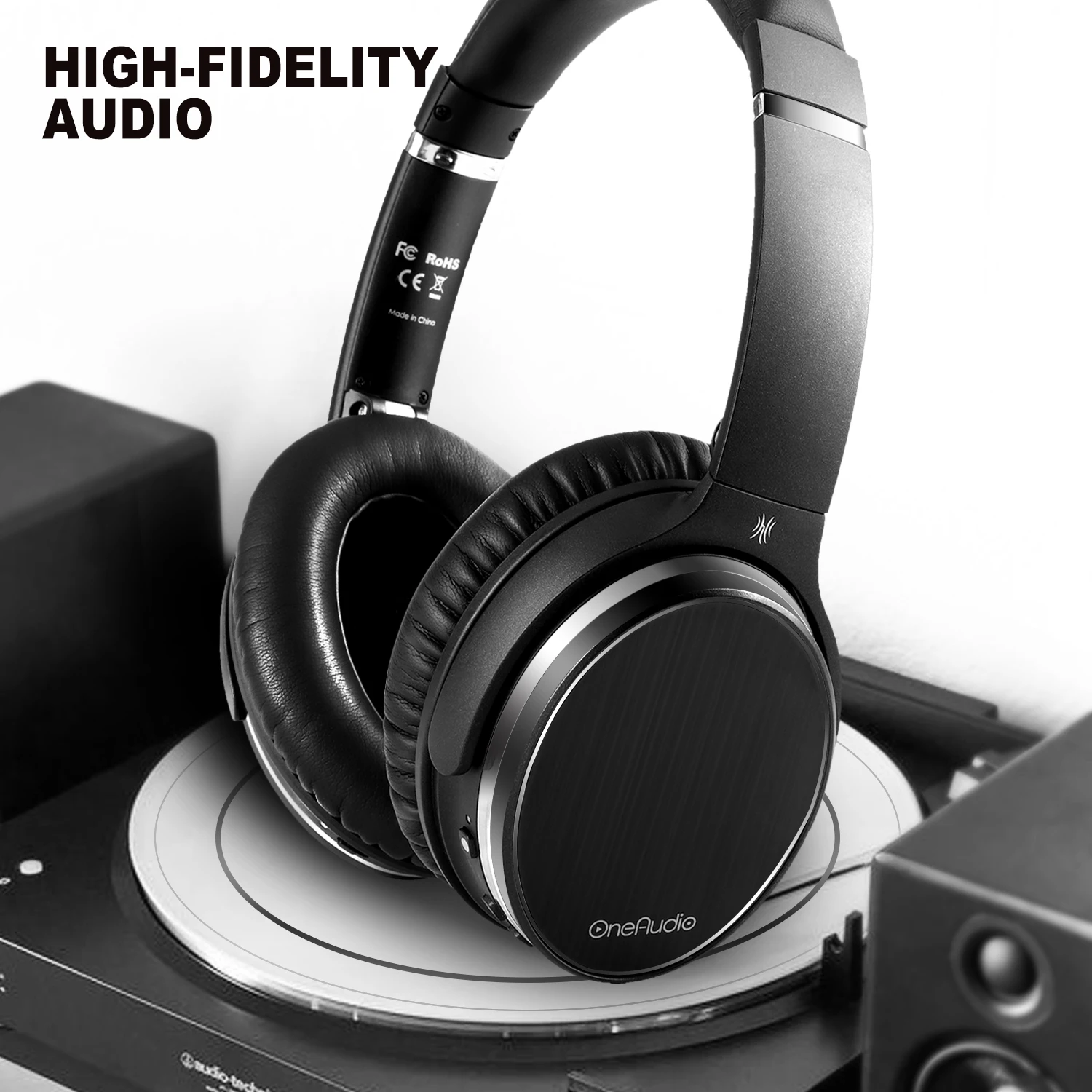 OneOdio активные наушники с шумоподавлением Bluetooth 4,2 Беспроводные наушники с apt-X Низкая задержка Складная гарнитура для ПК ТВ