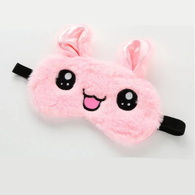 Маска для сна плюшевая в стиле аниме милый детский мультяшный 3D повязка на глаза