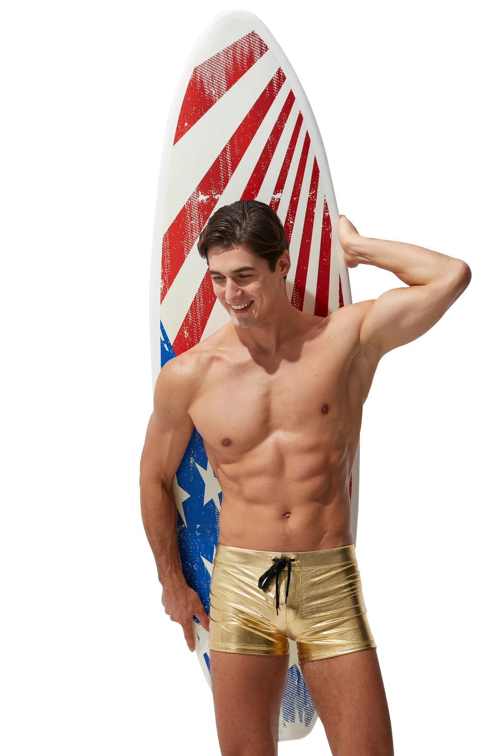 Блестящий купальник мужские плавки сексуальные брюки шорты для серфинга