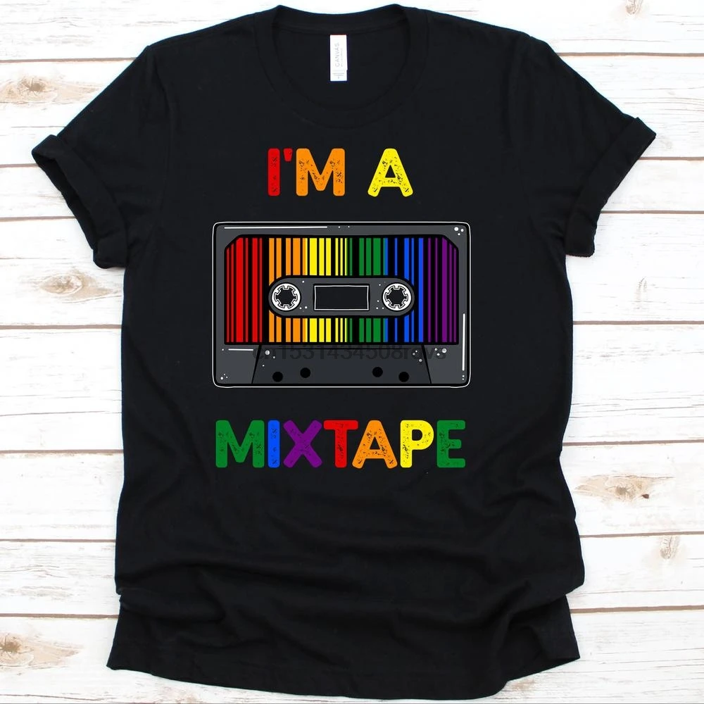 Рубашка Im A Mixtape ЛГБТ рубашка для яркая гордость кассета | Мужская одежда