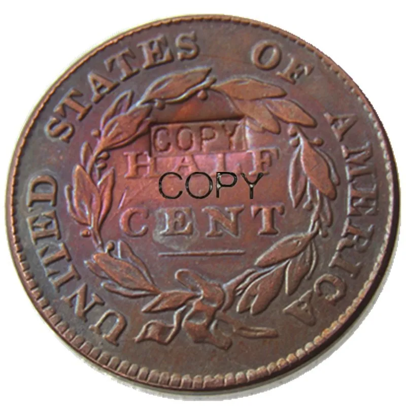

United States 1826 Classic Head Half Cents 100%Copper Copy Coins