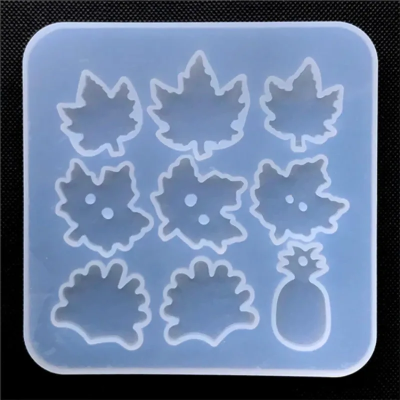 Кленовая пуговица в форме листа силиконовая форма для ананаса Очаровательная