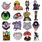 Жесткие эмалированные значки в виде красивой радуги для девушек, милые металлические значки в стиле аниме для рюкзака, воротника, лацкана, модные украшения