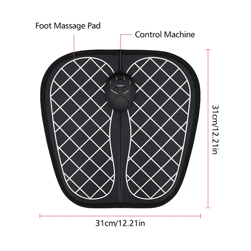 

Electric EMS Foot Massager Pad Feet Muscle Stimulator Foot Massage Mat Improve Blood Circulation Relieve Ache Pain Health Care