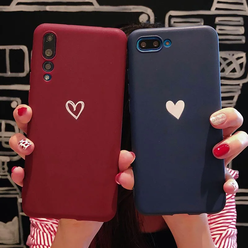 Для huawei P30 P9 P10 Plus P20 mate 10 20 Pro Nova 3 3i Honor 8 9 Note Lite Love Heart Матовый Мягкий ТПУ силиконовый