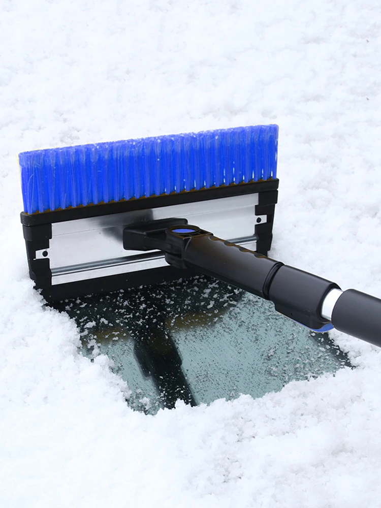 4-in-1 Extendable Snow Shovel Ice Scraper Brush Water Remover For Car Auto Frost Windshield Cleaner Winter Tool | Инструменты