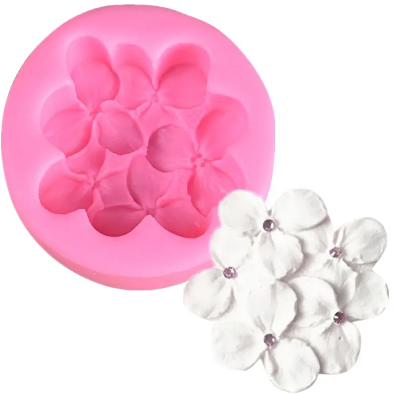 

New Three Petals Flowers Fondant Cake Decoration Silicone Mold DIY Chocolate Mold Cake Baking Mold