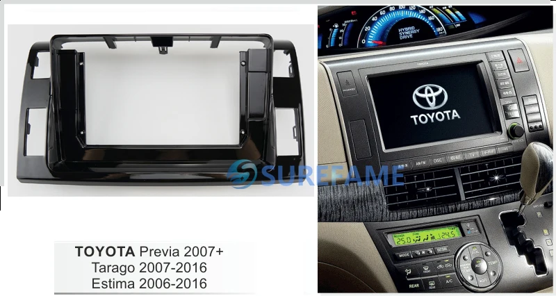 10 1 дюймовая Автомобильная радиоприемная панель для TOYOTA Previa Tarago Estima 2006-2016 (правое
