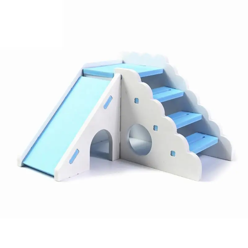 

Dorakitten 1pc Small Pet Nest Hamster Play Toy Creative Non-Toxic Hamster Seesaw Hamster Triangle Swing Pet Supplies