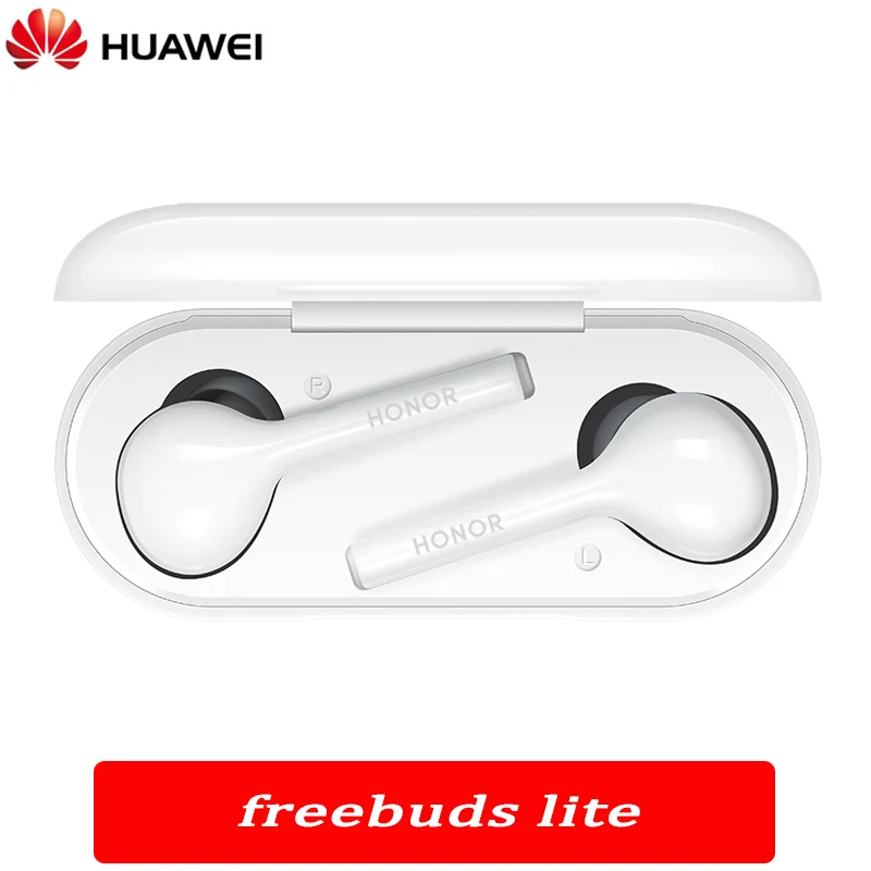 freebuds lite white Flypods lite Honor Flypods Lite беспроводные наушники Bluetooth 4,2 водонепроницаемые IP54 управление нажатием - Цвет: freebuds lite white