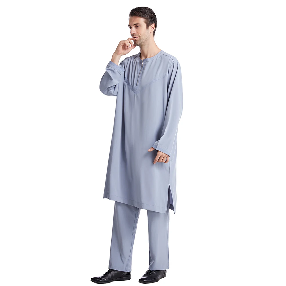 Muslim Fashion Suit Pakistan Islamic Clothing Abayas Robe Saudi Arabia Kleding Mannen Kaftan Oman Qamis Homme Musulman De Mode