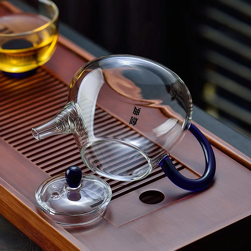 230 мл мини термостойкого Стекло небольшой Чай горшок чайный набор кунг-фу