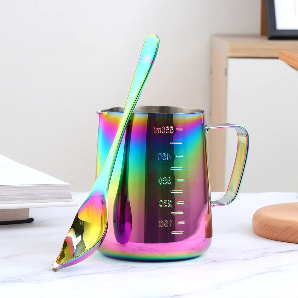 Кувшин для молока из нержавеющей стали кофейный кувшин взбивания чашка золотого