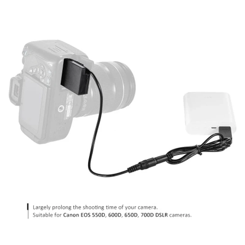 DR E8 батарея с блоком питания постоянного тока USB Кабель адаптер замена для LP Canon EOS