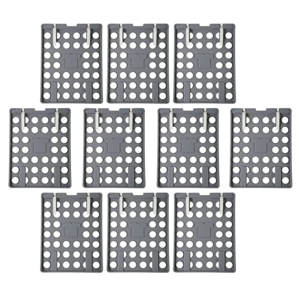 

10pcs Creative Clothes Folders Pretty Shirts Folders Practical Storage Boards
