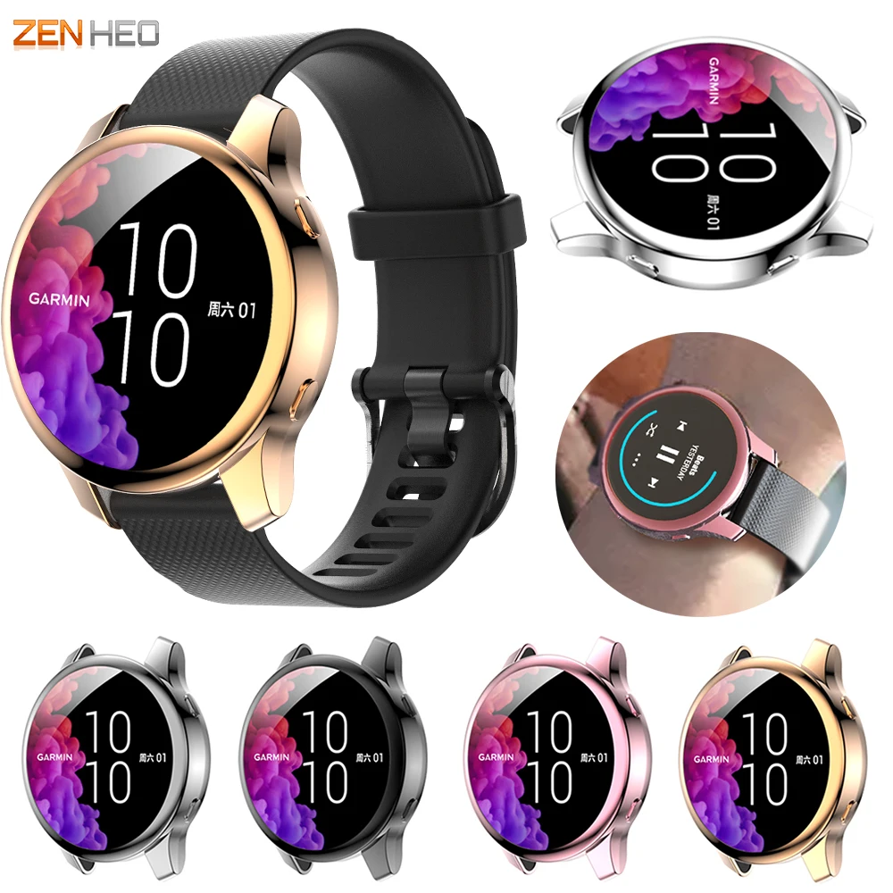 

Покрытие TPU Защитный чехол Крышка для Garmin Вену Смарт-часы Полный Экран защитный корпус Чехол