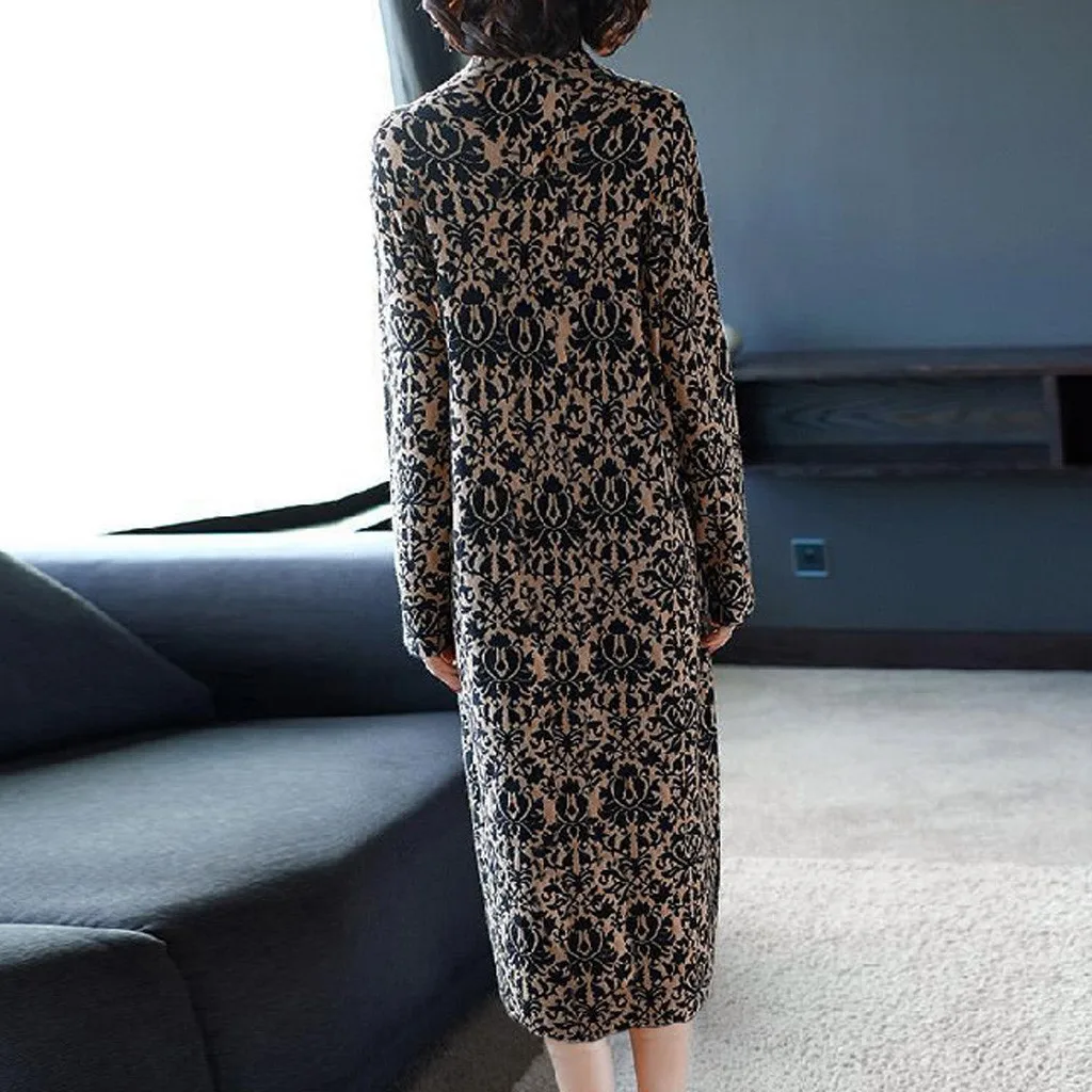 Женское Модное Элегантное прямое платье в богемном стиле длиной до колена с